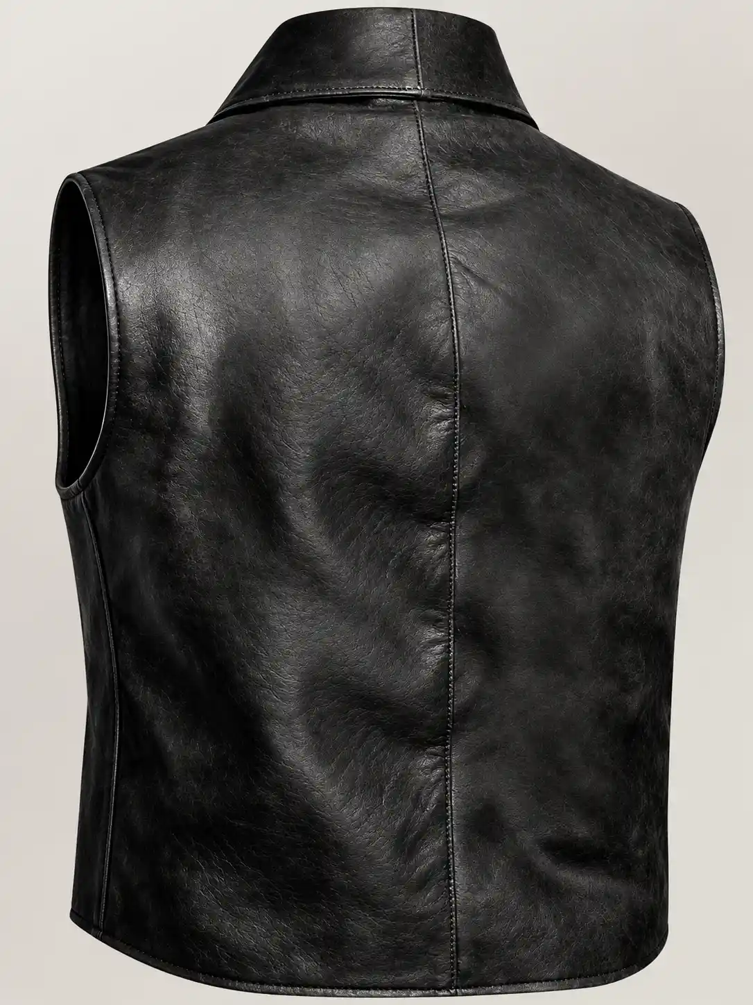 Men's Halloween Cullen Black Leather Vest