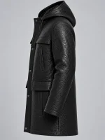 Men's Hooded Parka Coat with Zip