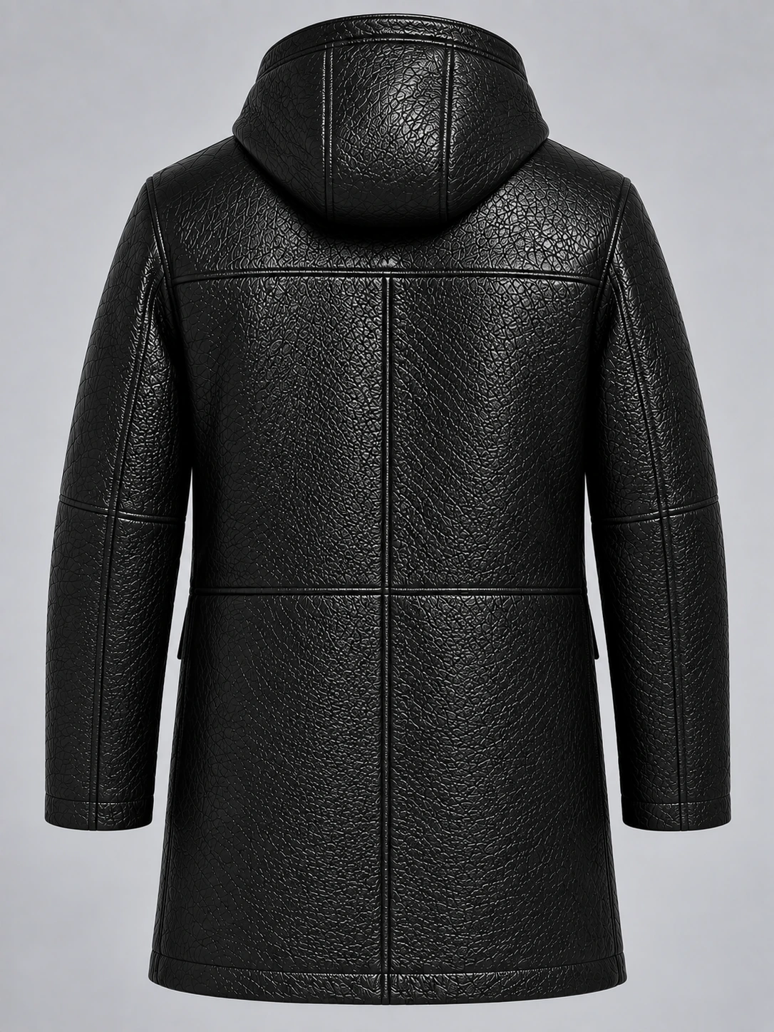 Men's Hooded Parka Coat with Zip
