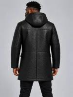 Men's Hooded Parka Coat with Zip