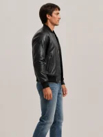 Men's Black Light Weight Leather Jacket