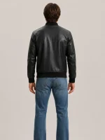 Men's Black Light Weight Leather Jacket