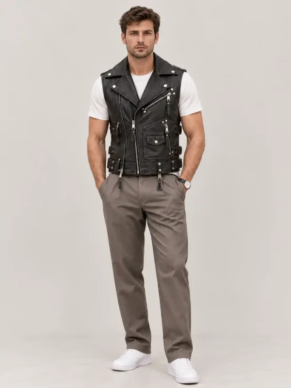 Men's Halloween Brando Black Vest