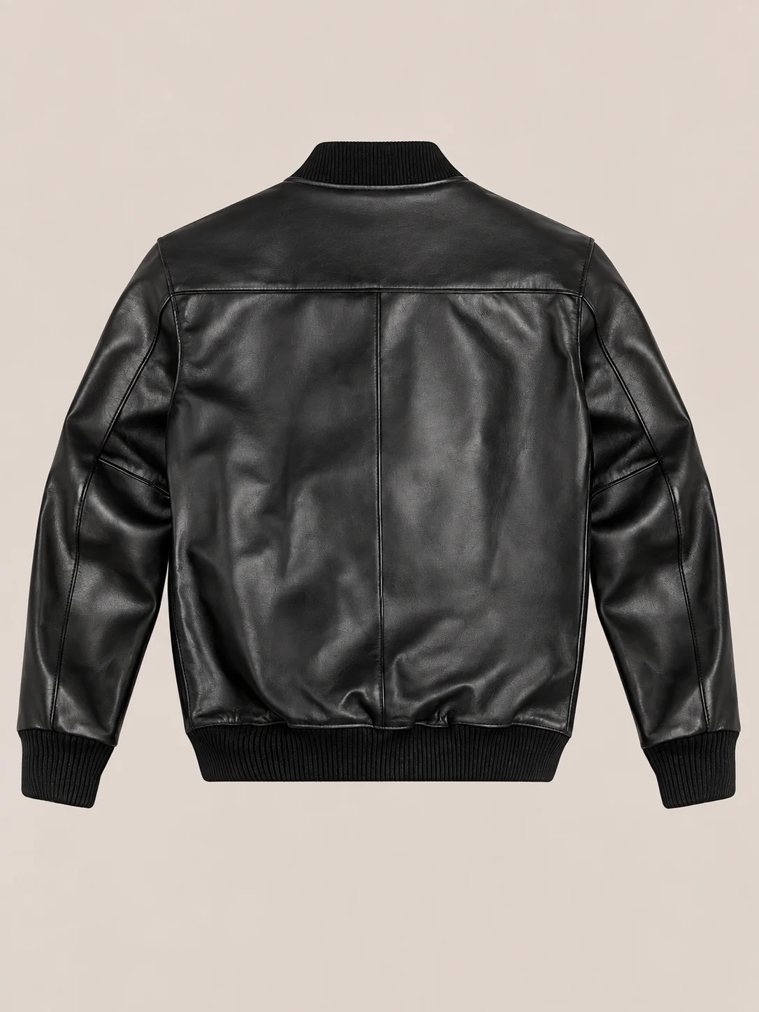 Men's Black Suede Bomer leather jacket