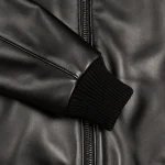 Men's Black Suede Bomer leather jacket