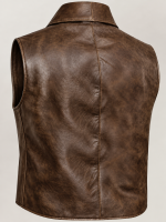 Men's Halloween Cullen Brwon Leather Vest