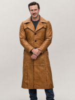 Men's Halloween Duster Leather Coat