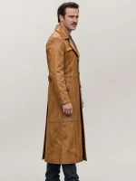 Men's Halloween Duster Leather Coat
