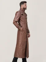 Men's Halloween Steam Punk Leather Coat