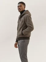 Men's Halifax Leather Hoodie Jacket