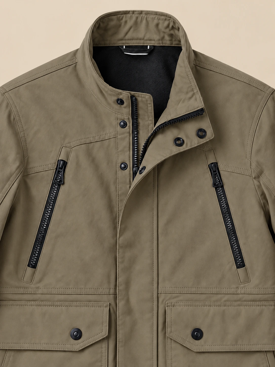 Men's Stone Brown Mojave Motorcycle Jacket 2.0