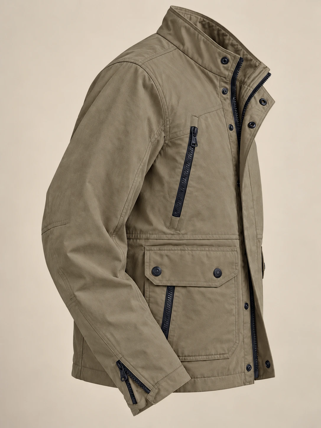 Men's Stone Brown Mojave Motorcycle Jacket 2.0