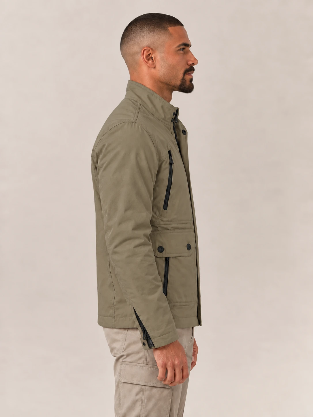 Men's Stone Brown Mojave Motorcycle Jacket 2.0