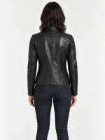 Women's Moto Leather Fashion Genuine Leather Jacket