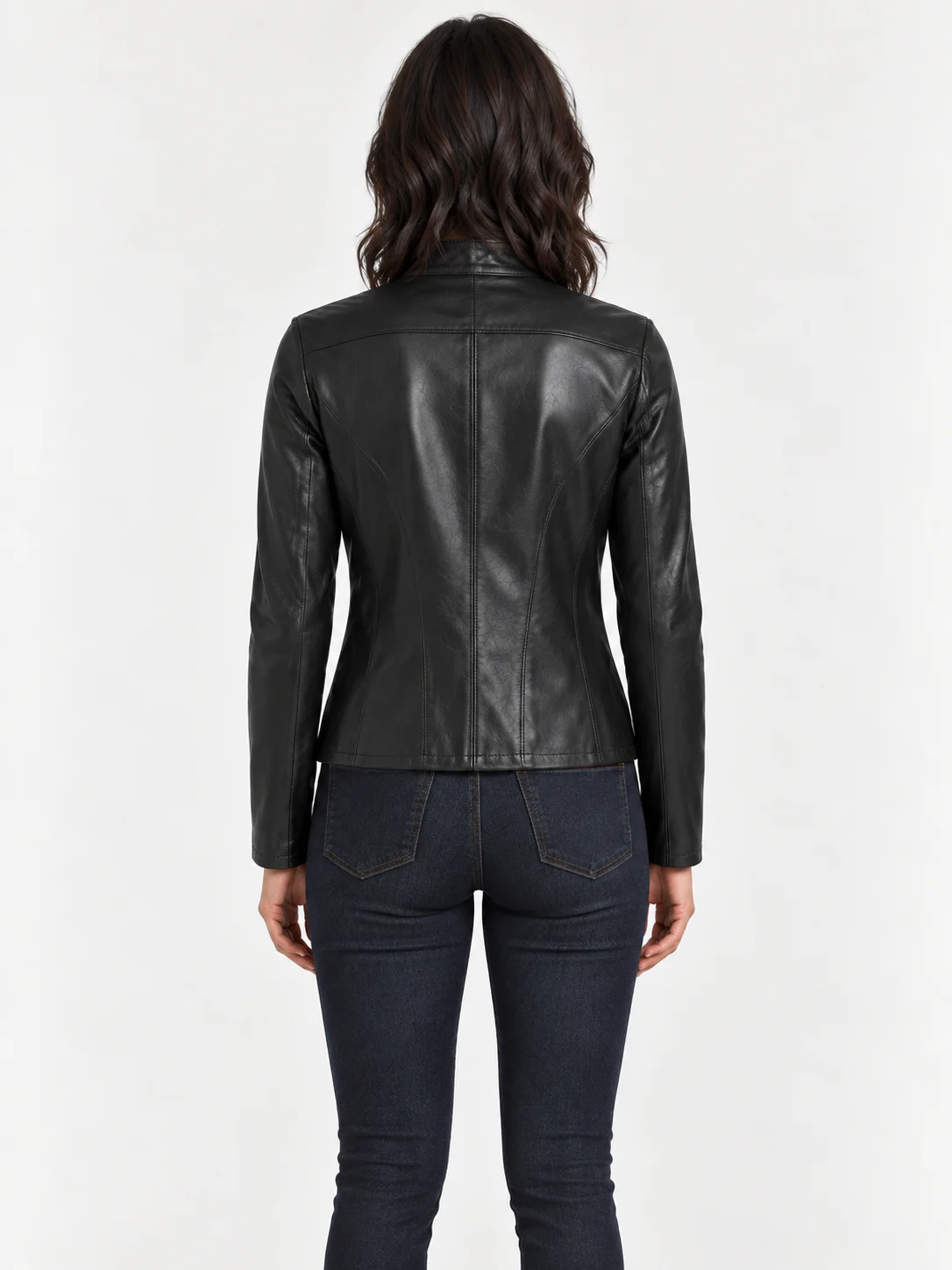 Women's Moto Leather Fashion Genuine Leather Jacket