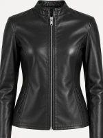 Women's Moto Leather Fashion Genuine Leather Jacket