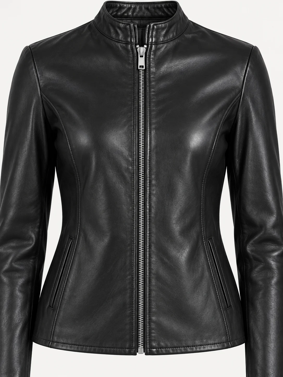 Women's Moto Leather Fashion Genuine Leather Jacket
