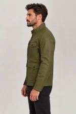 Men's Command Green Mulholland Motorcycle Jacket