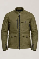 Men's Command Green Mulholland Motorcycle Jacket