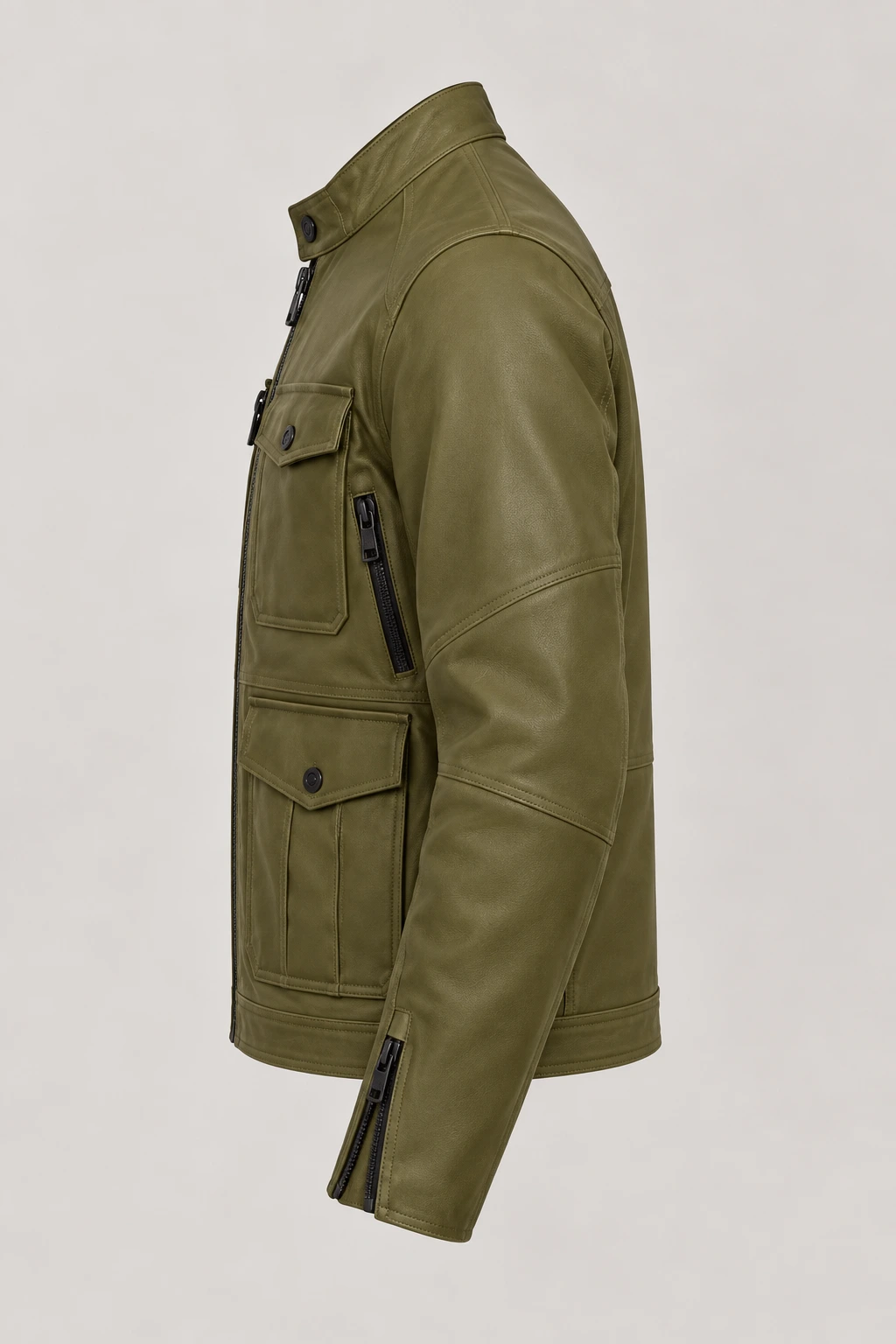 Men's Command Green Mulholland Motorcycle Jacket