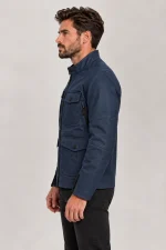 Men's Blue Mulholland Motorcycle Jacket