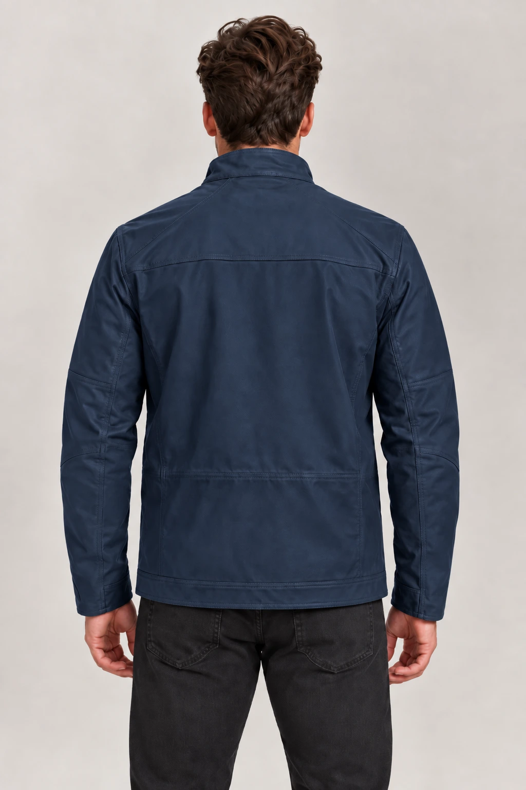 Men's Blue Mulholland Motorcycle Jacket