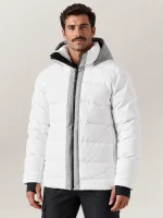 Men's White Wool Nordic Jacket