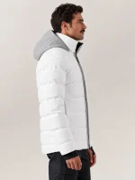 Men's White Wool Nordic Jacket