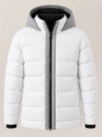 Men's White Wool Nordic Jacket