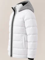 Men's White Wool Nordic Jacket