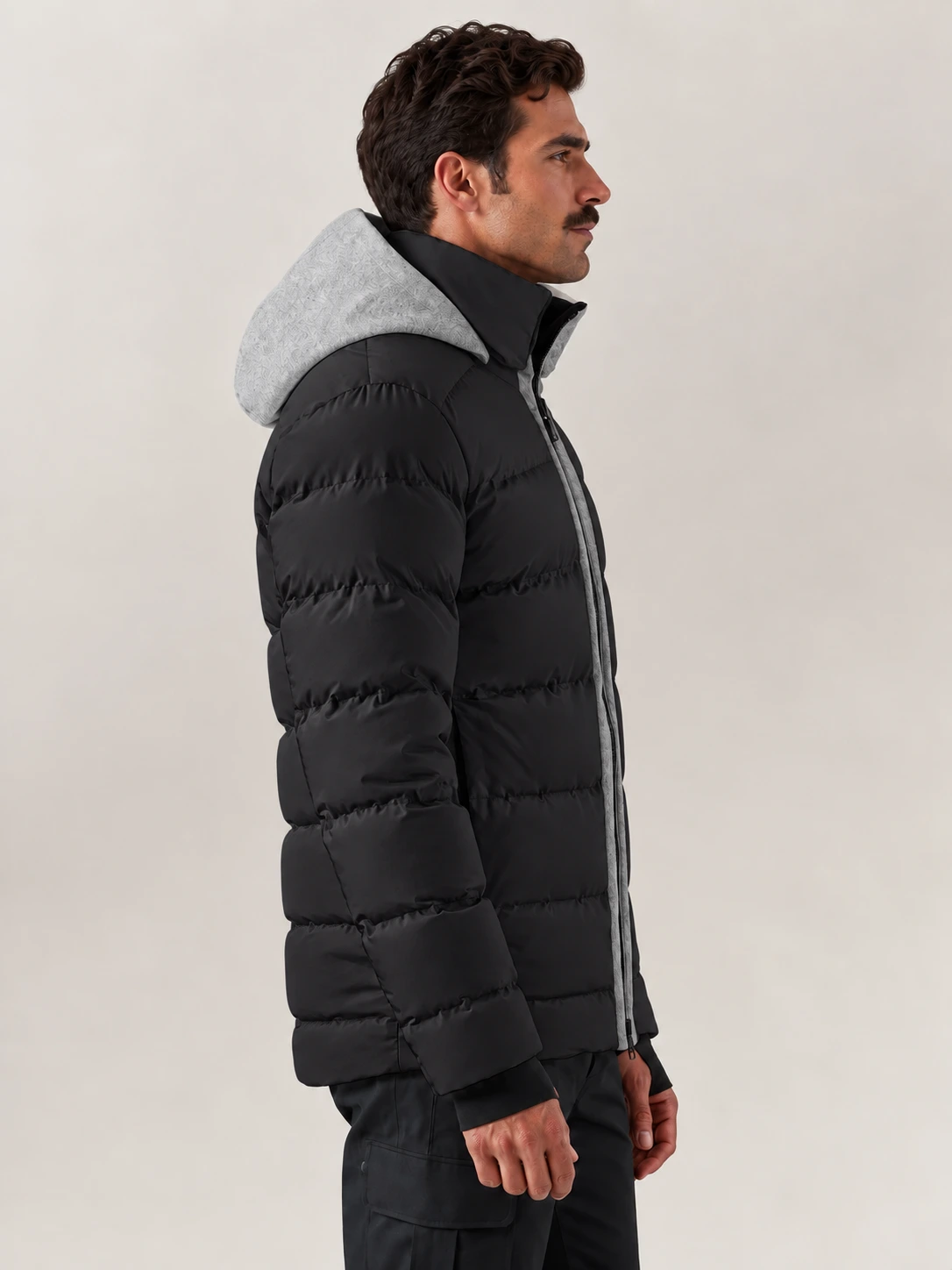 Men's Black Wool Nordic Jacket