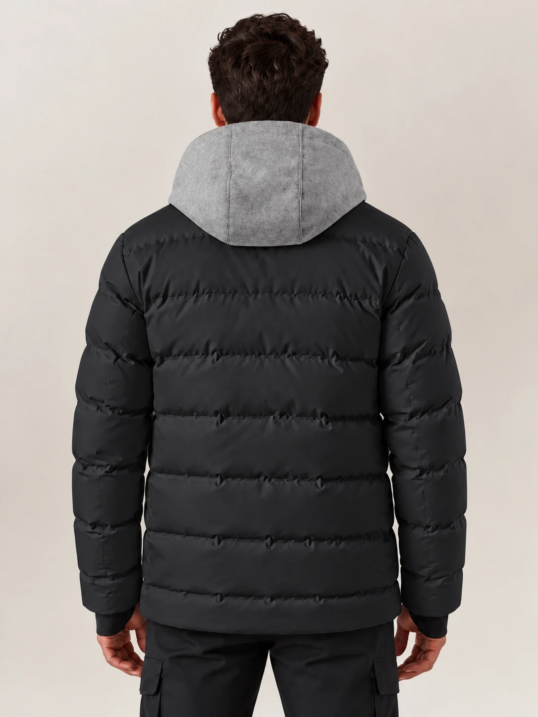 Men's Black Wool Nordic Jacket