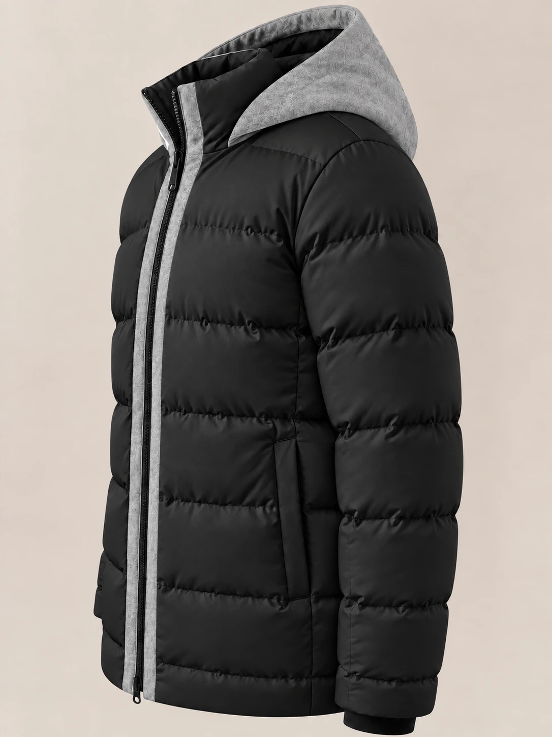 Men's Black Wool Nordic Jacket