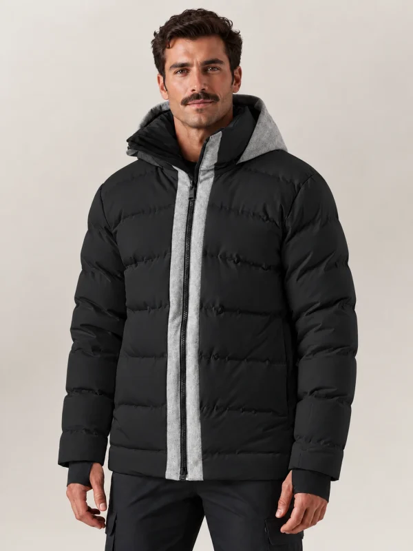 Men's Black Wool Nordic Jacket