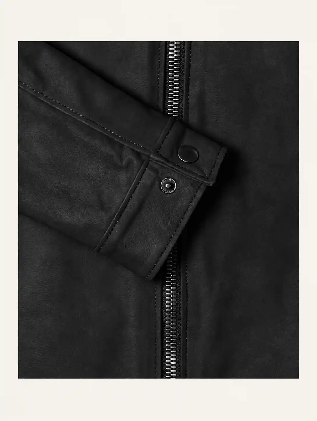Men's Suede Racer Leather Jacket