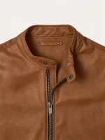 Men's Tofee Suede Racer Leather Jacket