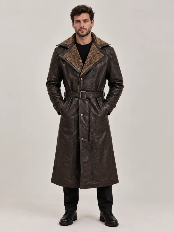 Men's Blade Runner Halloween Brown Long Coat