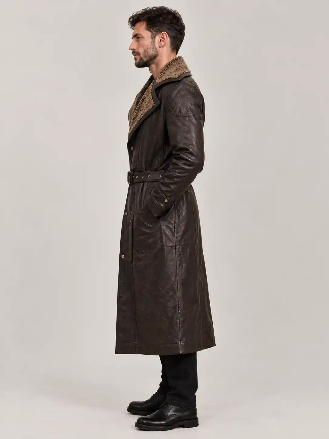 Men's Blade Runner Halloween Brown Long Coat