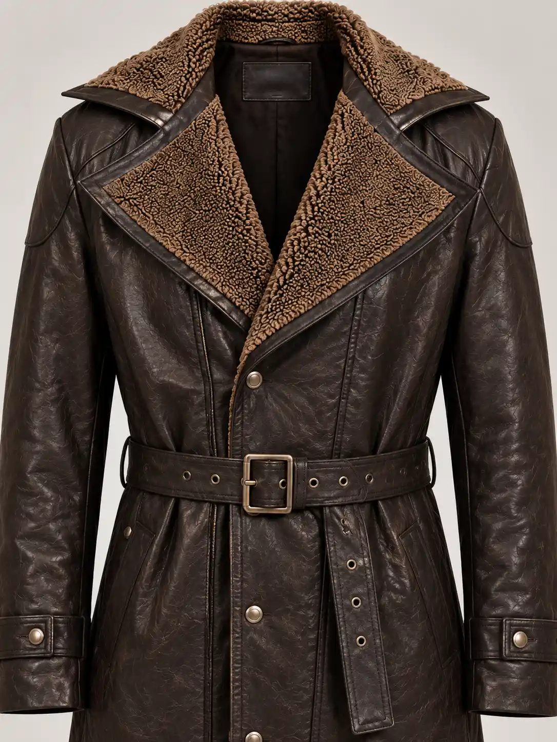 Men's Blade Runner Halloween Brown Long Coat