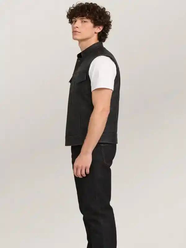 Men's Halloween South Side Leather Vest
