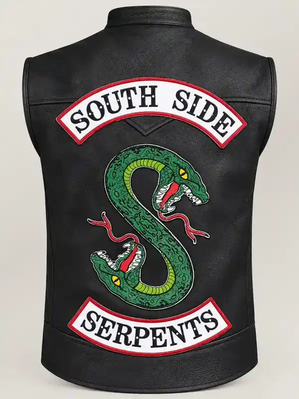 Men's Halloween South Side Leather Vest