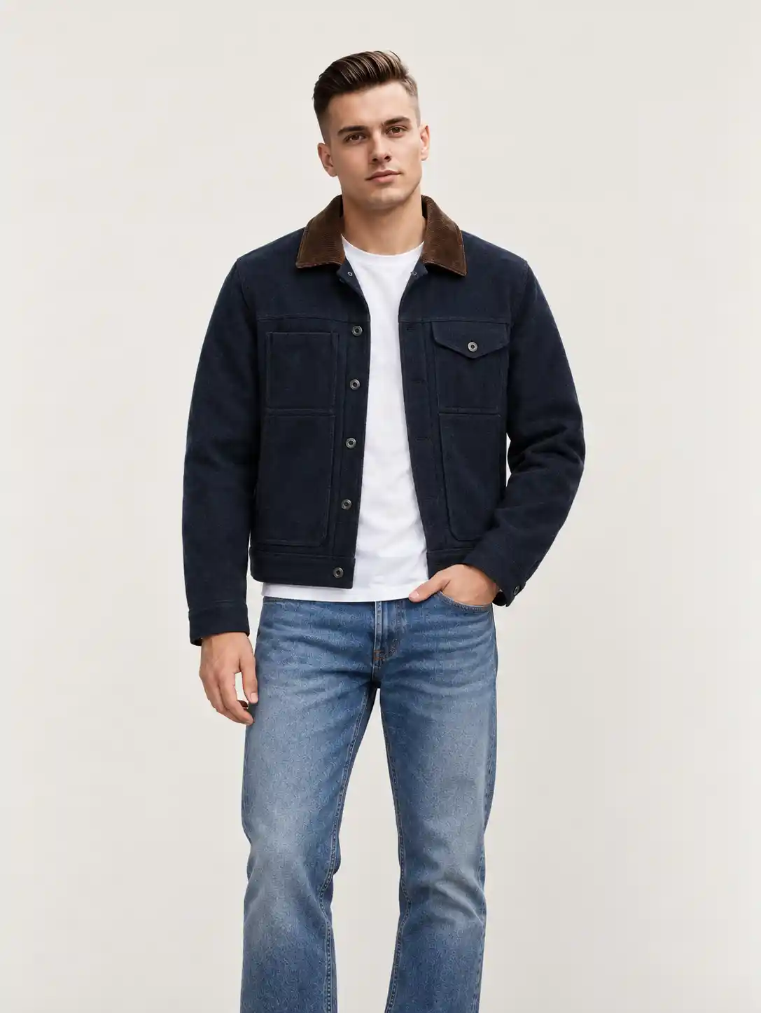 Men's Spokane Insulated Short Cruiser Wool Jacket