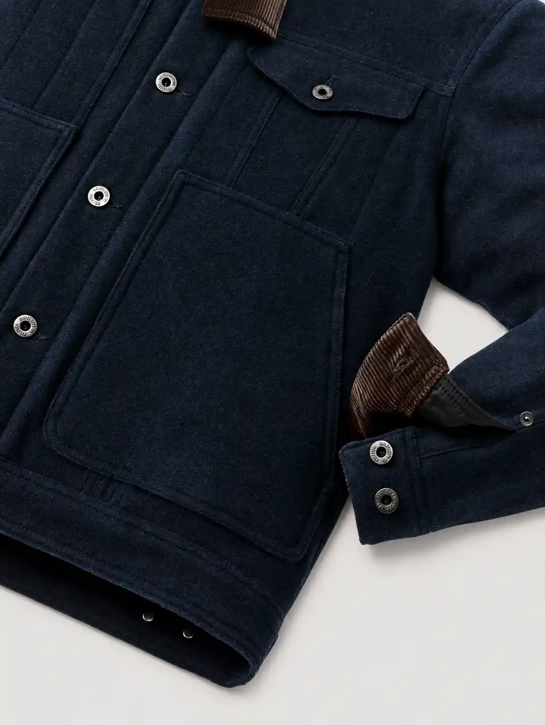 Men's Spokane Insulated Short Cruiser Wool Jacket