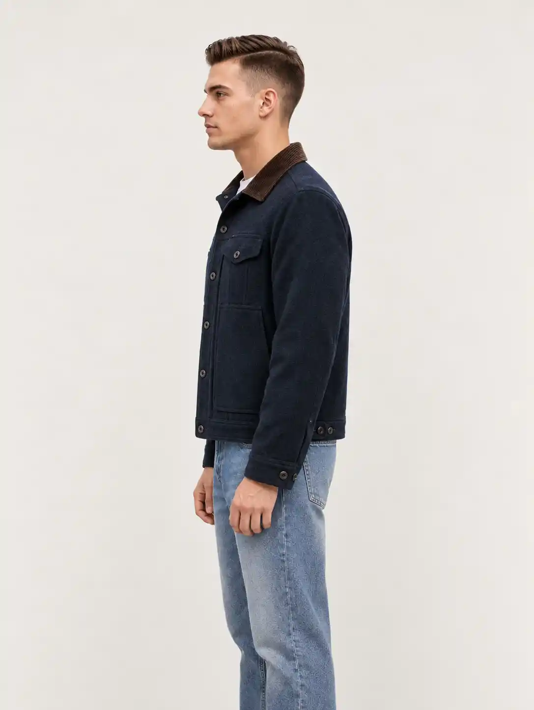 Men's Spokane Insulated Short Cruiser Wool Jacket