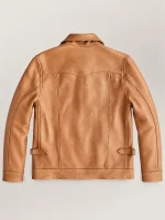 Men's Garrison Tan Cowhide Leather Jacket