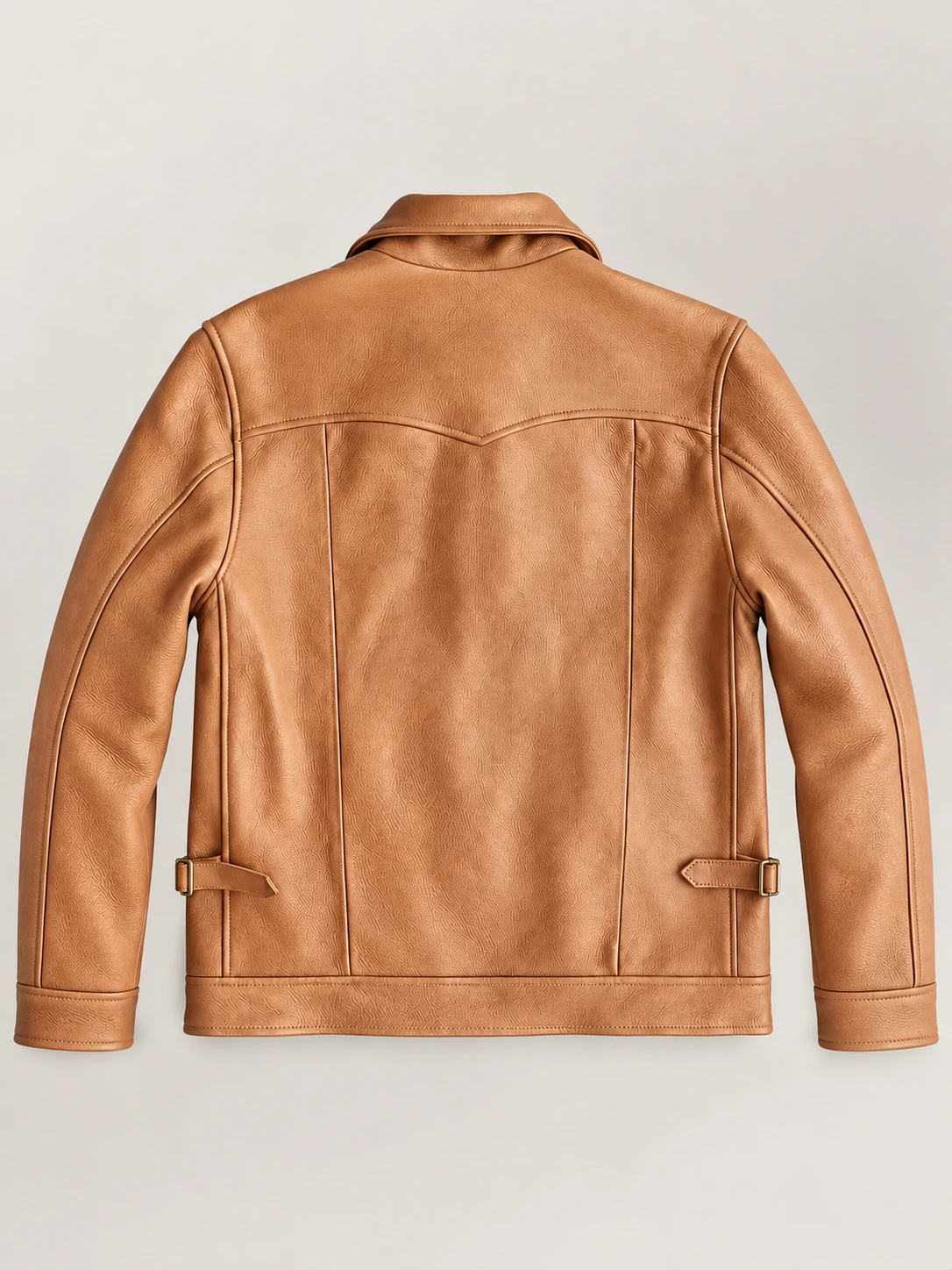 Men's Garrison Tan Cowhide Leather Jacket