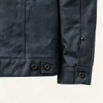 Men's Blue Tin Cloth Short Lined Cruiser Jacket