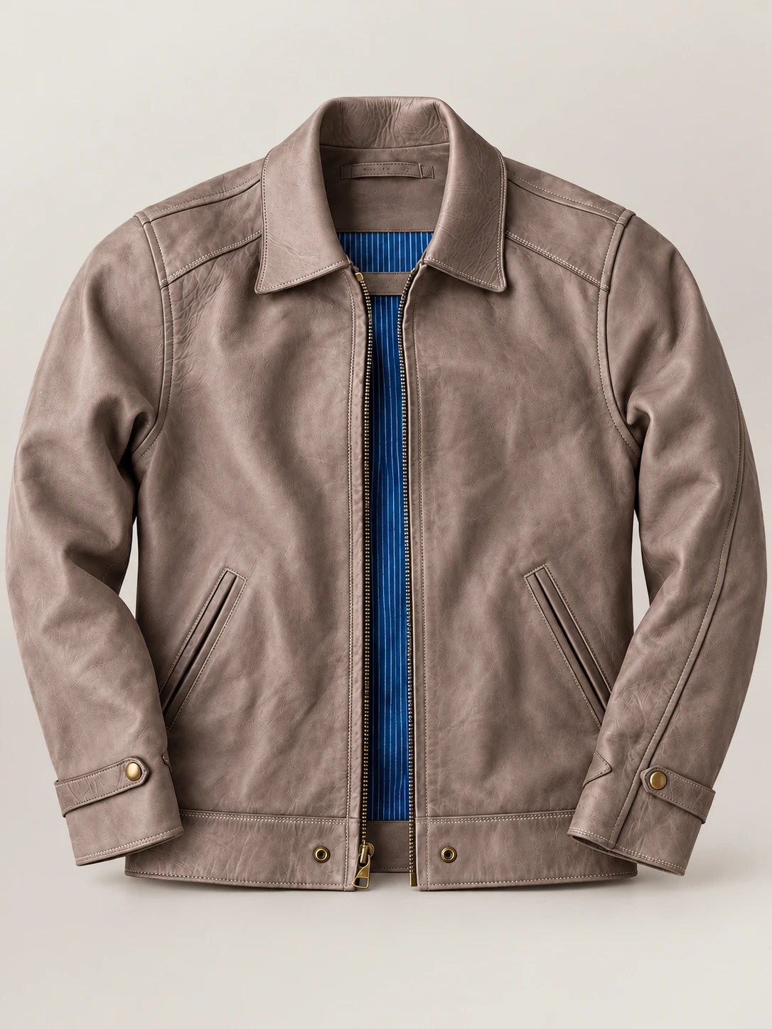 Men’s Union Vintage Olive Tanned Cowhide Leather Jacket