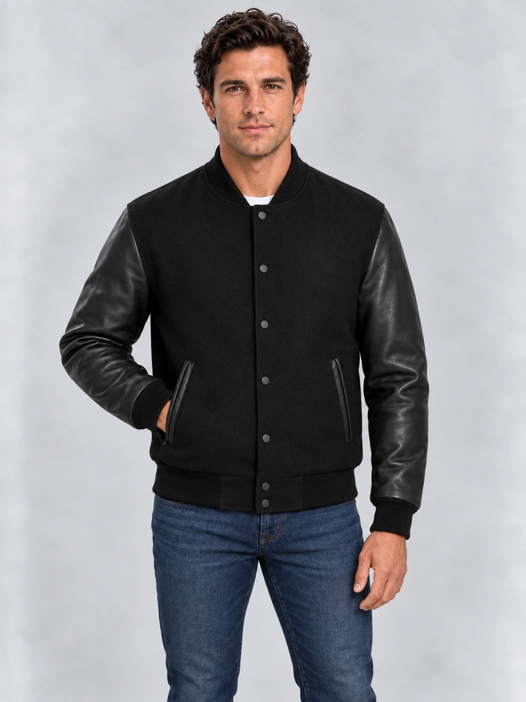 Men's Premium Varsity Wool Jacket