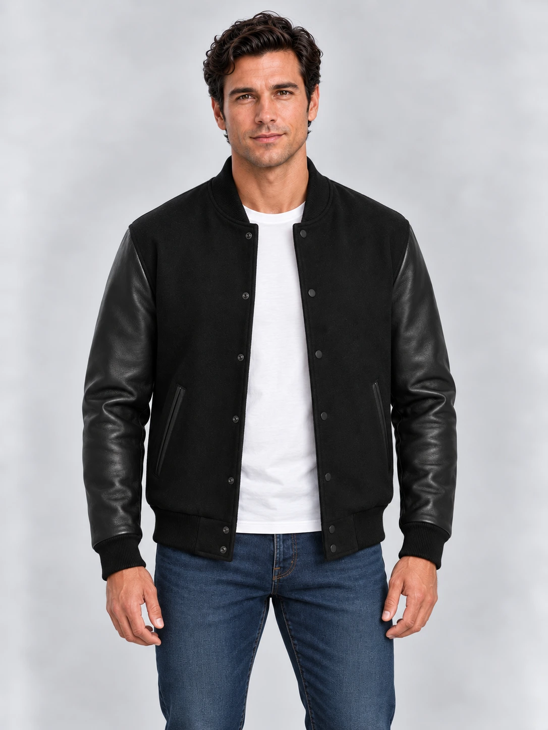 Men's Premium Varsity Wool Jacket